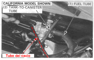 Honda VTR250 - Scottoiler conexión al vacío